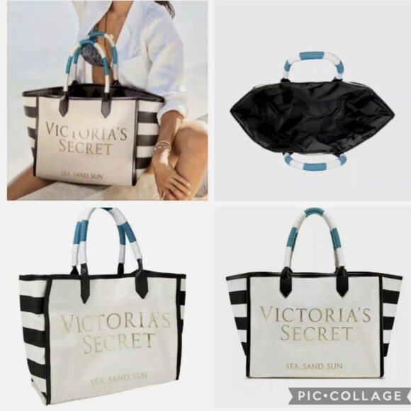 Victoria's Secret Large Sea Sand Sun Tote Bag‎ NEW - Picture 8 of 8
